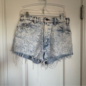 Levi’s Women’s Vintage Orange Tag Acid Wash Cutoff Shorts - Size 30